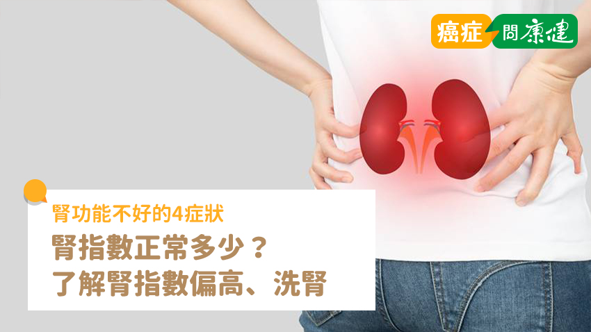 腎功能不好的4症狀，了解腎指數正常值、腎指數偏高、洗腎