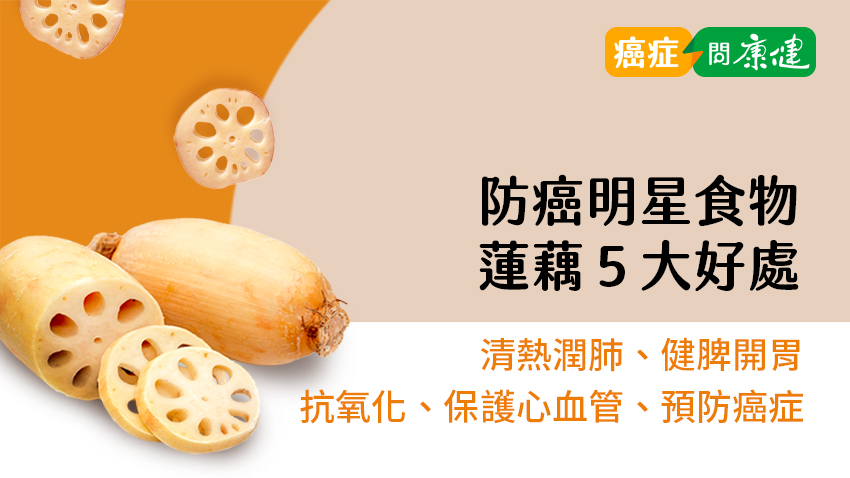 清熱潤肺、健脾開胃　蓮藕抗氧化、保護心血管，還能預防癌症
